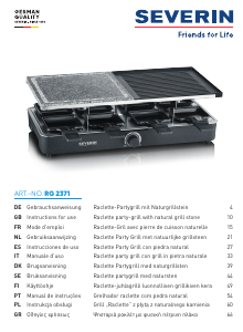 Mode d’emploi Severin RG 2371 Gril raclette