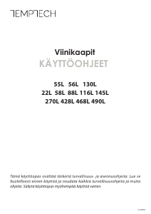 Käyttöohje Temptech 145L Viinikaappi