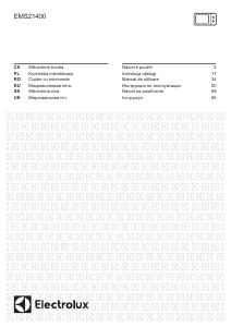 Manuál Electrolux EMS21400 Mikrovlnná trouba