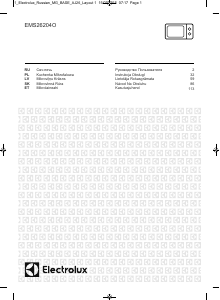 Rokasgrāmata Electrolux EMS26204O Mikroviļņu krāsns