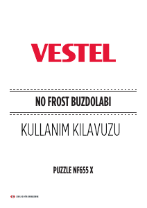 Kullanım kılavuzu Vestel NF 655 X Puzzle Donduruculu buzdolabı