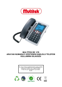 Kullanım kılavuzu Multitek MC170 Telefon