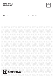 Mode d’emploi Electrolux EB6SL80QSP Four