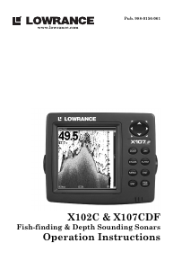 Handleiding Lowrance X102C Fishfinder