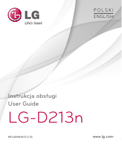 Instrukcja LG D213n L50 Telefon komórkowy
