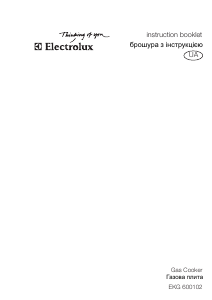 Manual Electrolux EKG600102 Range