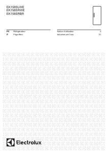 Manuale Electrolux EK158SRBR Frigorifero