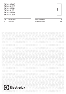 Manuale Electrolux EK242SLSW Frigorifero