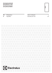 Manuale Electrolux EK284S Frigorifero