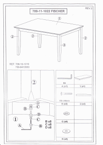 Hướng dẫn sử dụng JYSK Fischer Bàn ăn