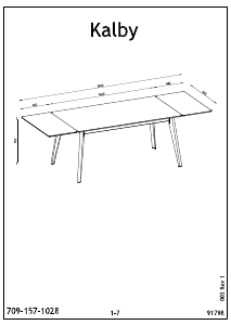 Manuale JYSK Kalby Tavolo da pranzo