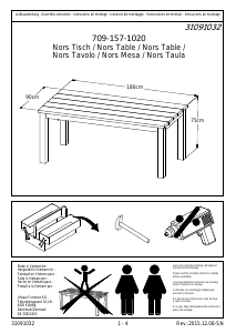 Mode d’emploi JYSK Nors Table de salle à manger