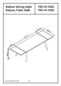 Manual JYSK Saltum Dining Table