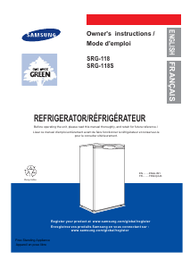 Manual Samsung SRG-118S Refrigerator