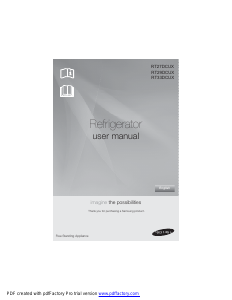 Manual Samsung RT29DCUX Fridge-Freezer