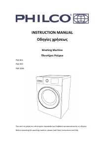 Manual Philco PWI 854 Washing Machine