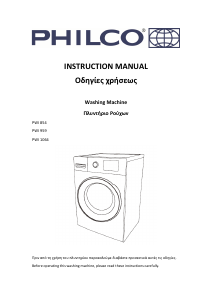 Manual Philco PWI 1064 Washing Machine