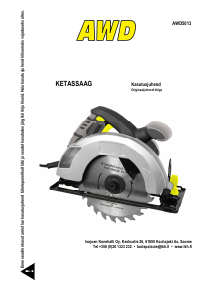 Kasutusjuhend AWD AWD5013 Ketassaag