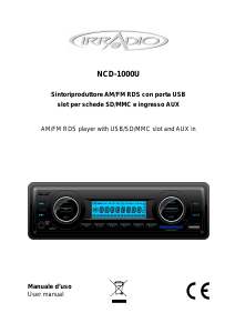 Manual Irradio NCD-1000U Car Radio