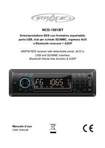 Manuale Irradio NCD-1001BT Autoradio