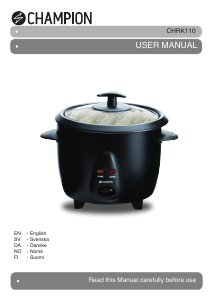 Manual Champion CHRK110 Rice Cooker