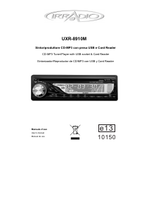 Manual Irradio UXR-8910M Car Radio