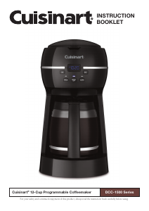 Manual de uso Cuisinart DCC-1500 Máquina de café