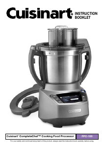 Manual Cuisinart FPC-100 Food Processor