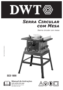 Manual DWT SCD 1800 Serra de mesa