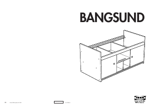 Käyttöohje IKEA BANGSUND Sängynrunko