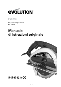 Manuale Evolution EVO230 Sega circolare