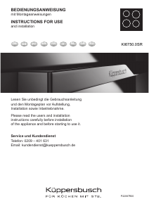 Manual Küppersbusch KI6750.0SR Placa