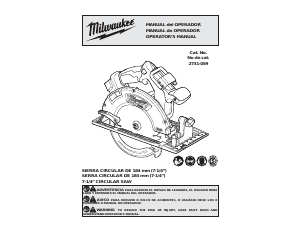 Manual Milwaukee 2731-068 Circular Saw