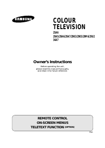 Manual Samsung CS-29K3NT Television