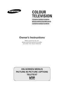 Manual Samsung CS-29Z6HE Television