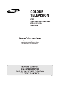 Manual Samsung CS-29M6PT Television