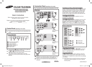 Manual Samsung CS21A330XL Television