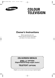 Manual Samsung CS-29M20MG Television