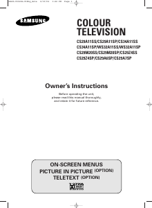 Manual Samsung CS-34A11SP Television