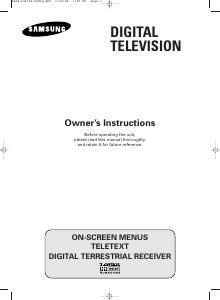 Manual Samsung DW-32A20SD Television