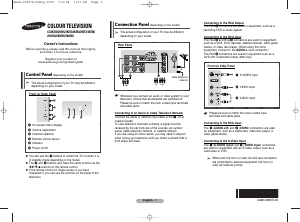 Manual Samsung CS-29Z50ML Television