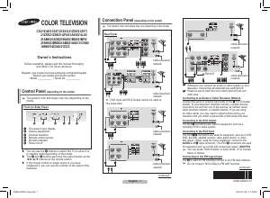 Manual Samsung CS14B501KJ Television