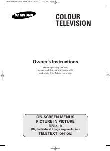 Manual Samsung CS-29M20PQ Television