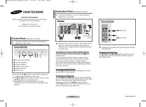 Manual Samsung CS-29K40MN Television