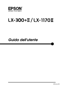 Manuale Epson LX-1170 II Stampante