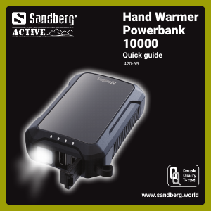 Manual Sandberg 420-65 Portable Charger