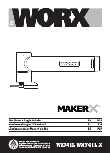 Manual de uso Worx WX741L.9 Amoladora angular
