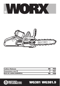 Manual Worx WG381.9 Chainsaw