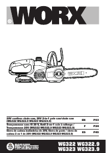 Manual Worx WG322 Chainsaw