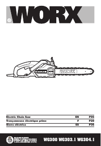 Manual de uso Worx WG304.1 Sierra de cadena